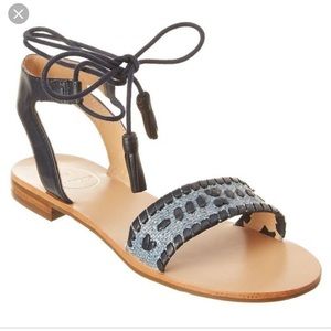 Jack Rogers Tate Raffja Sandal in Blue